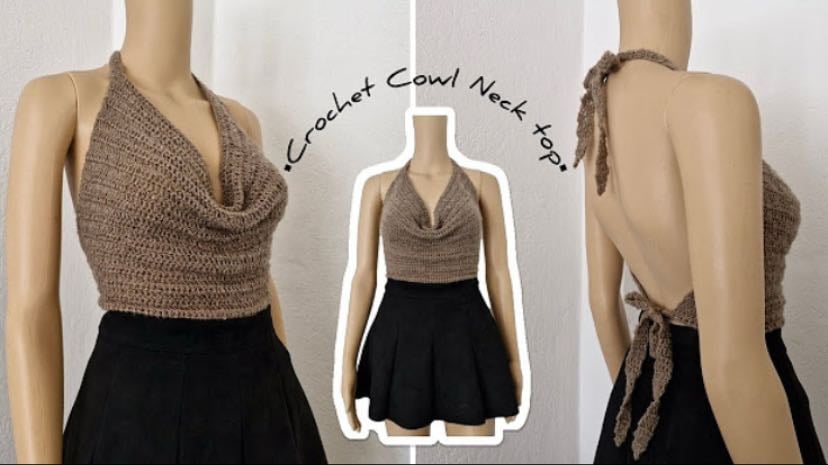 Cowl neck top