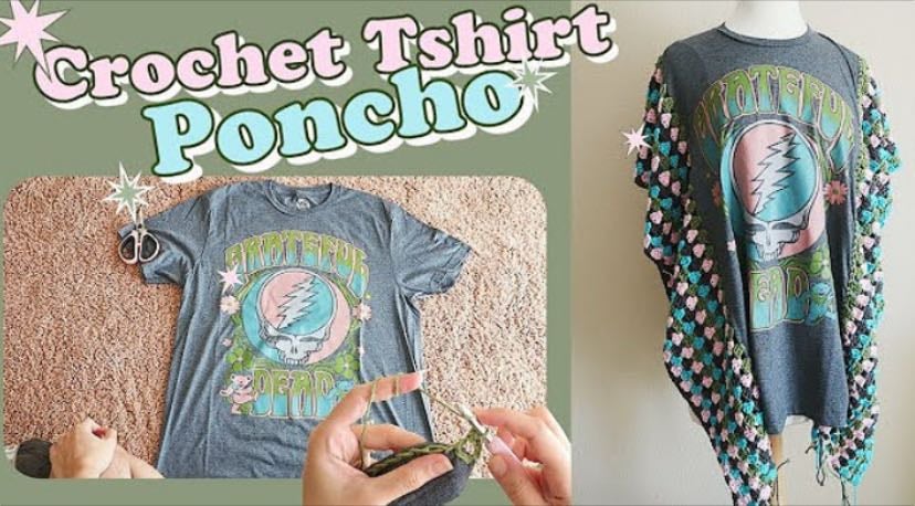 T-shirt poncho - YouTube