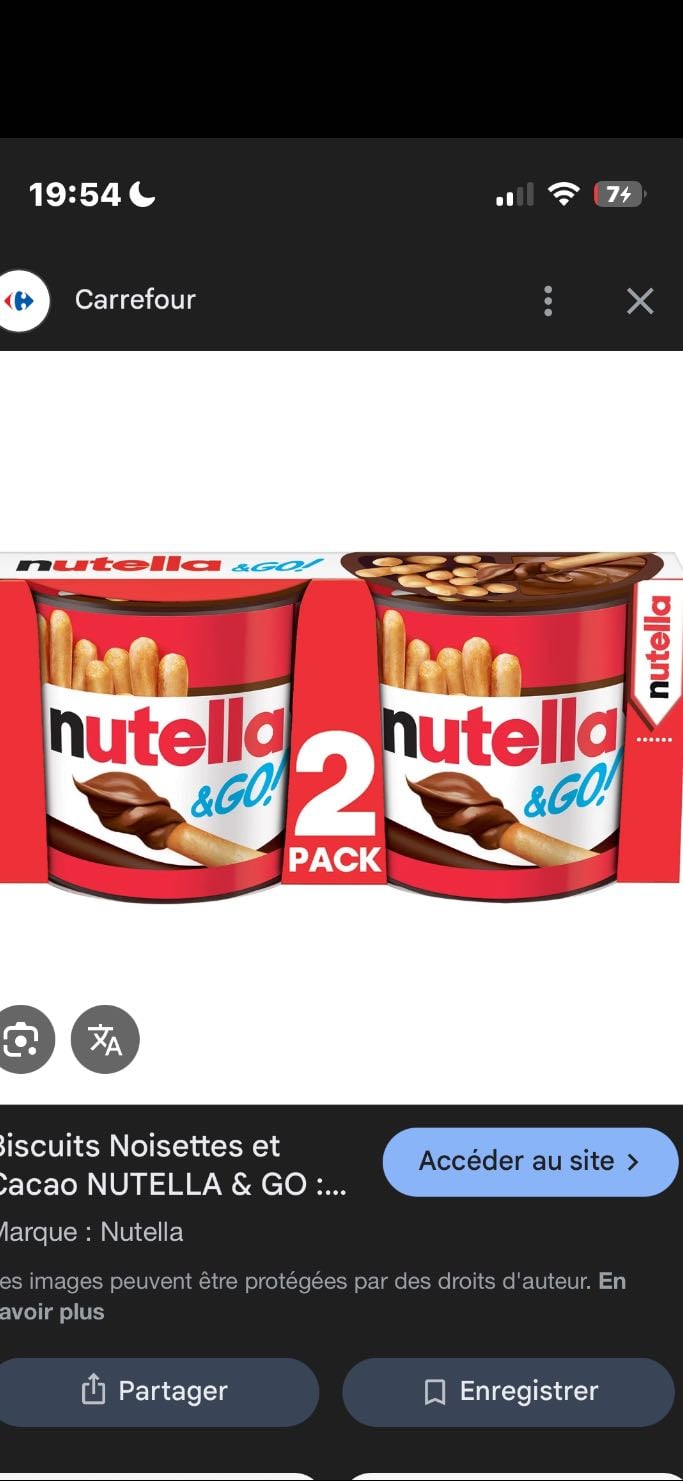 Nutella go - Grande surface