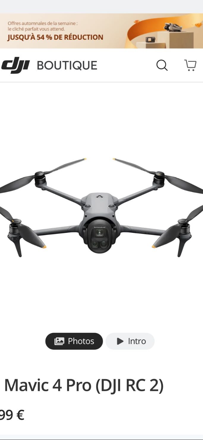 DJI Mavic 4 Pro (DJI RC 2) 2 099 € - 2 099€