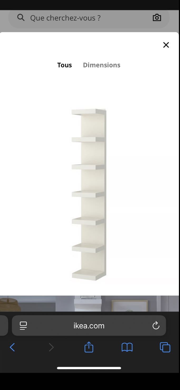 Meuble IKEA - LACK
Étagère, blanc, 30x190 cm
69,99 €