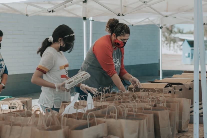 Find a cause you both care about and spend the day volunteering