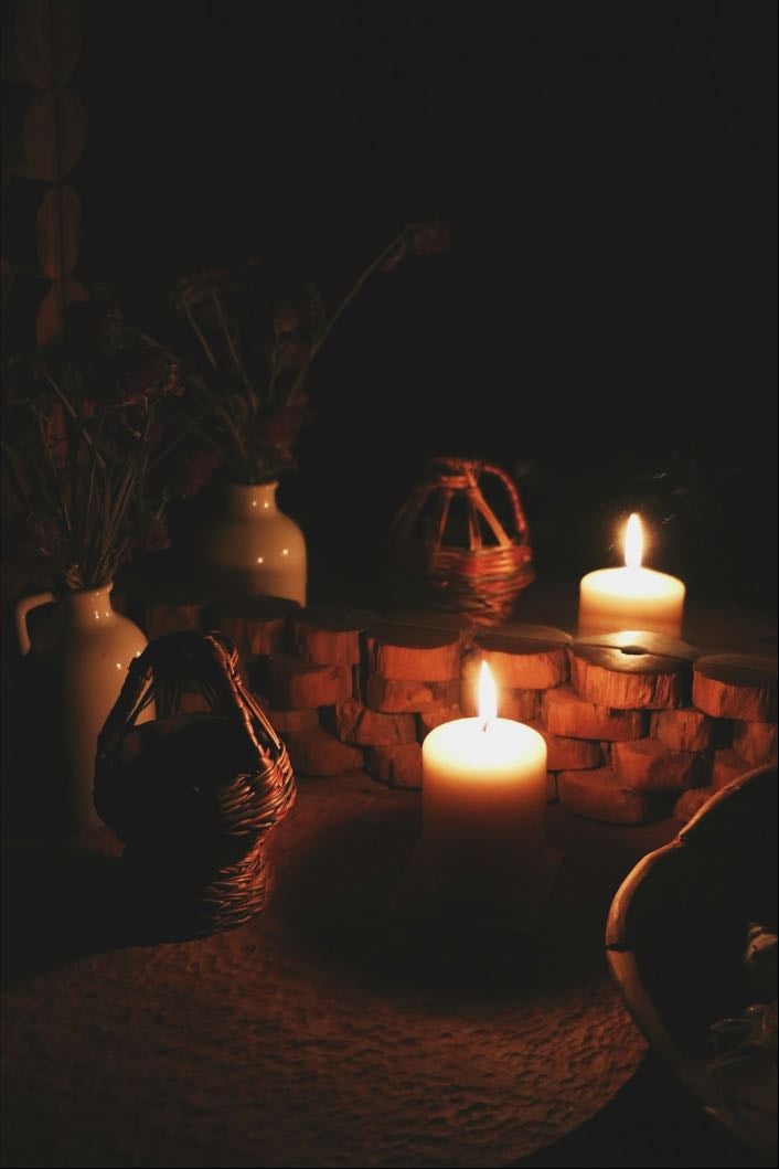 Have an unplugged evening where you light candles, talk, and share dreams or goals