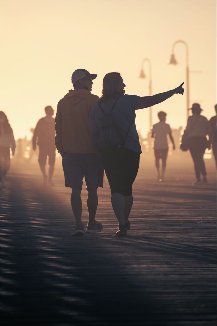 Take a walk to places of significance in your relationship, and share memories from that day