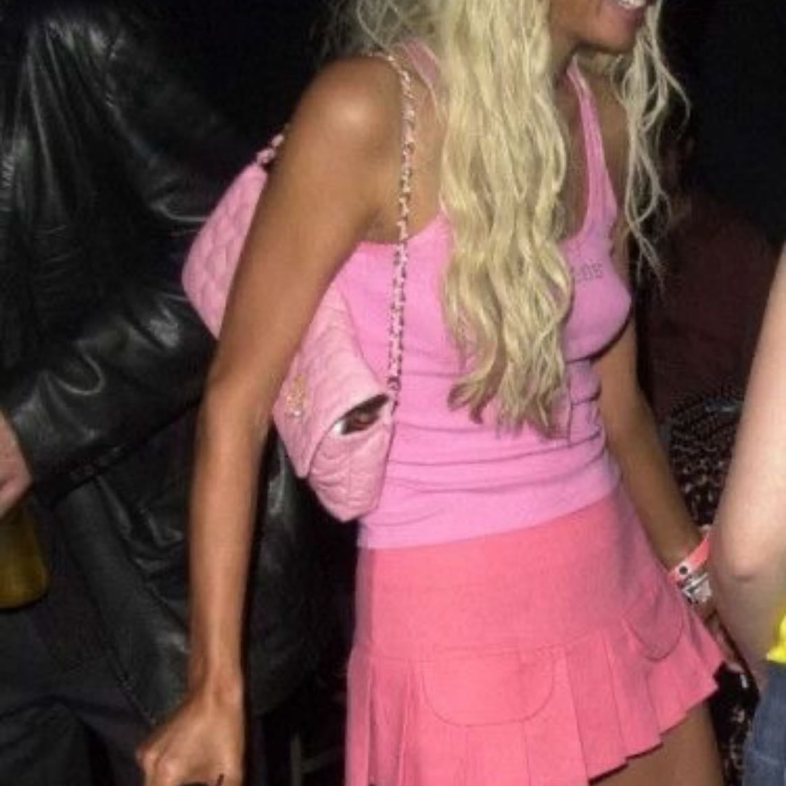 total pink look