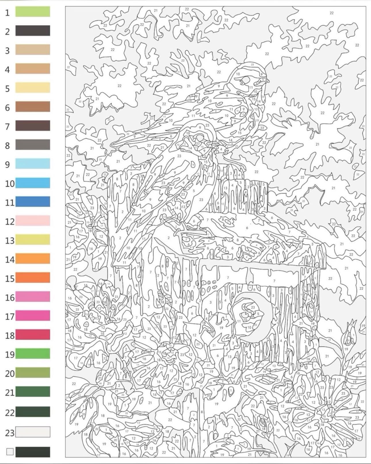 Colour by Number - Cr: Insta janapasabi
Every time you finish a task you colour a number on the drawing
