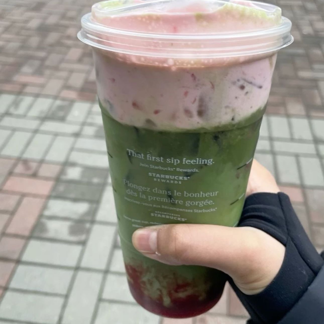 Strawberry matcha date before the unbearable classes