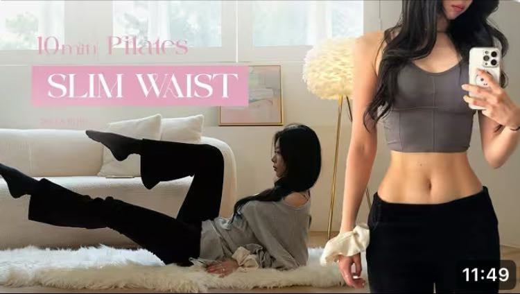 10 MIN secret pilates: Get that ✨Corset Waistline✨ (No Cap, it Works) - YouTube