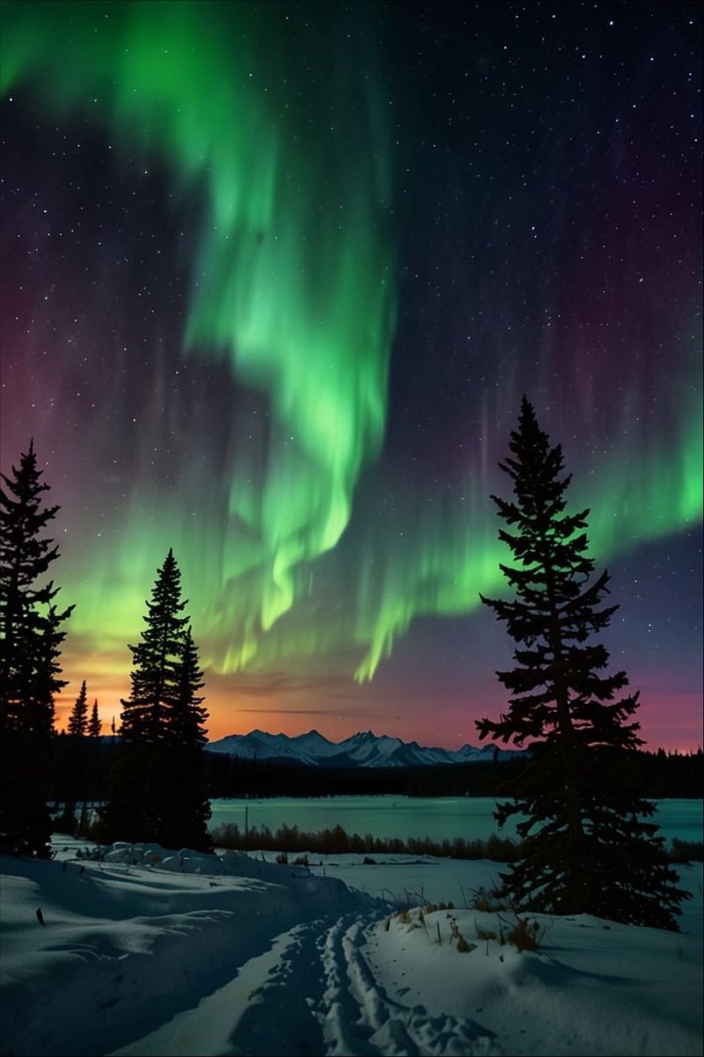 Northern Lights Chase - Watch the Aurora Borealis dance in the sky.