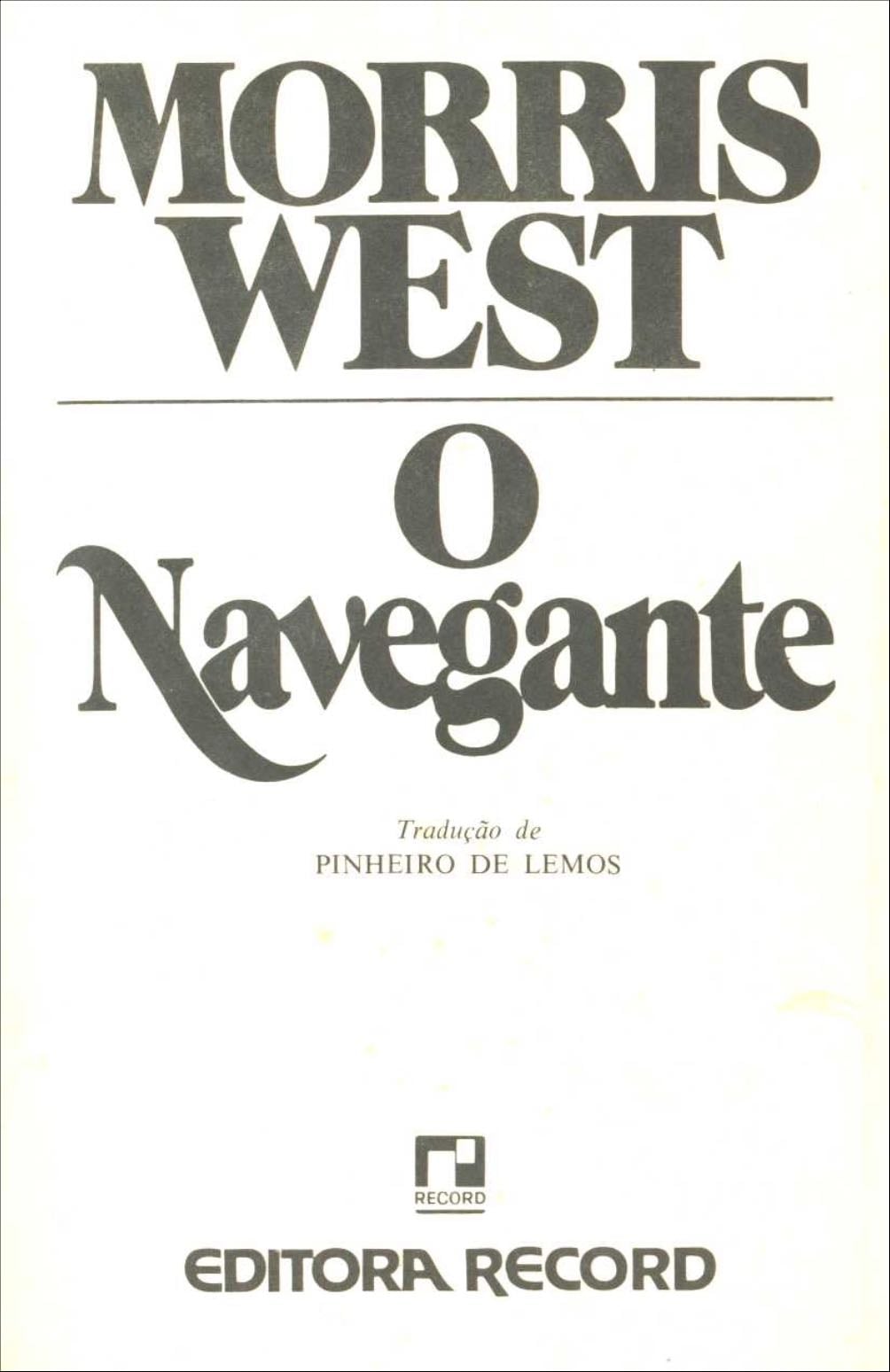 O Navegante - Morris West · 1979