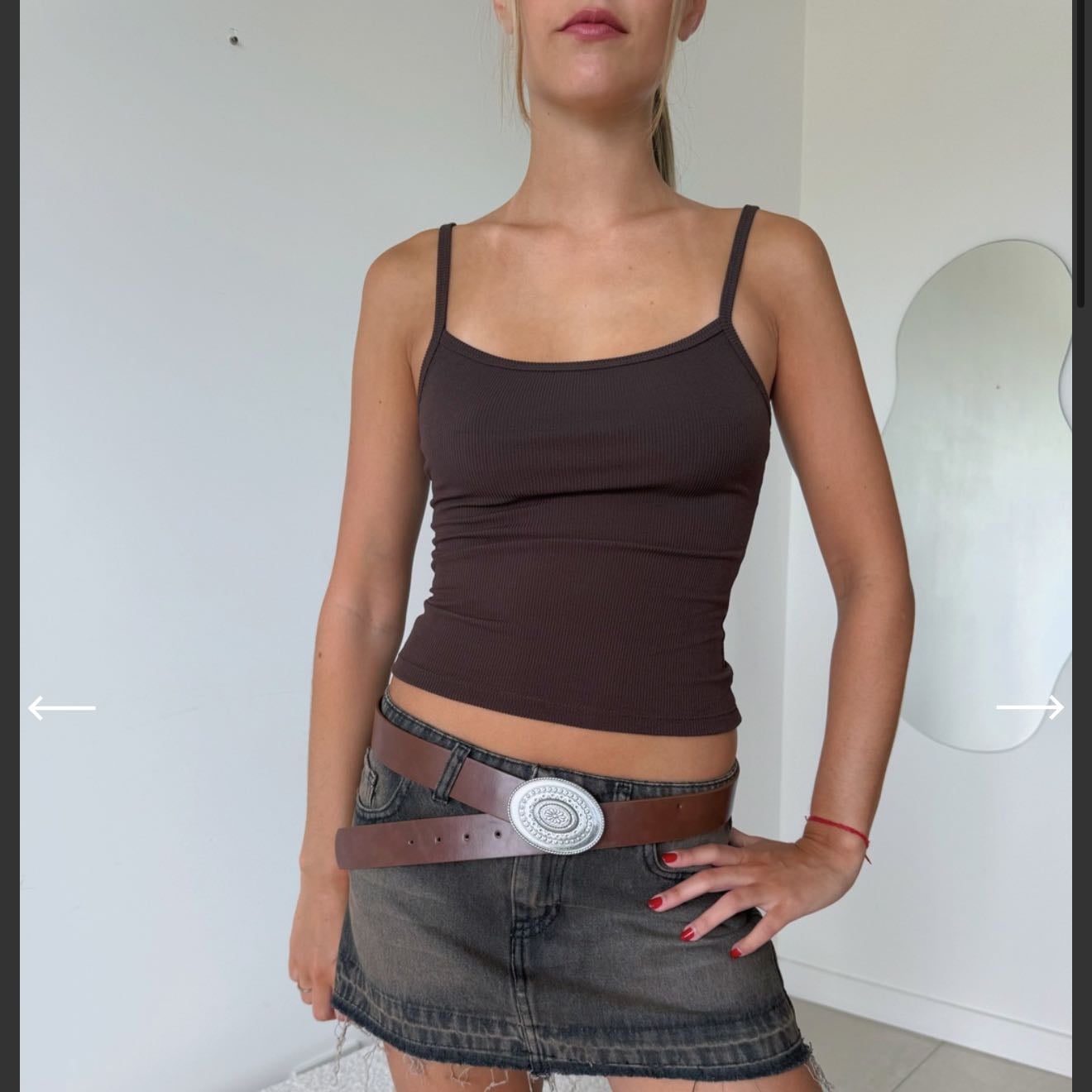 Musculosa Portofino Marron - @praga_basics