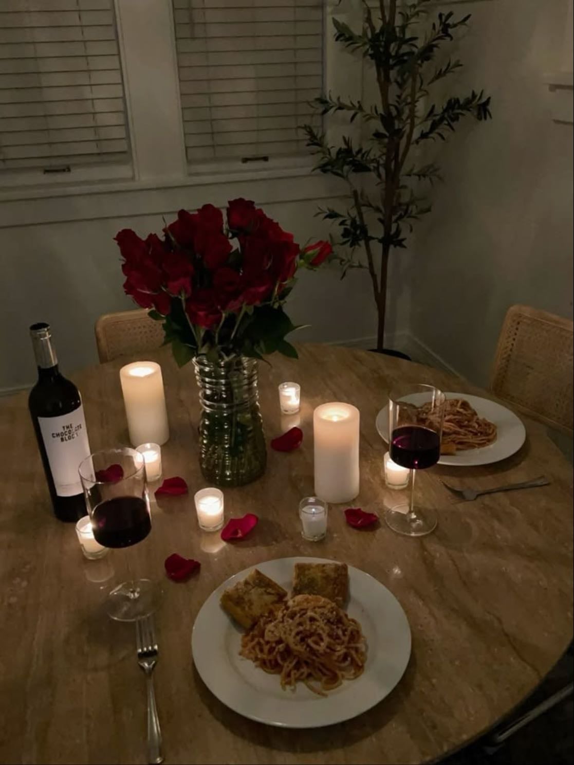 dîner aux chandelles