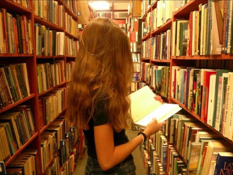 read a book/ go to a library
