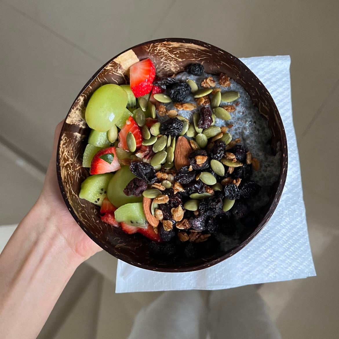 ChΓa grapeberry pudding