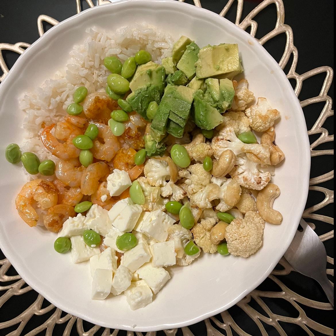 Coliflor peanut bowl