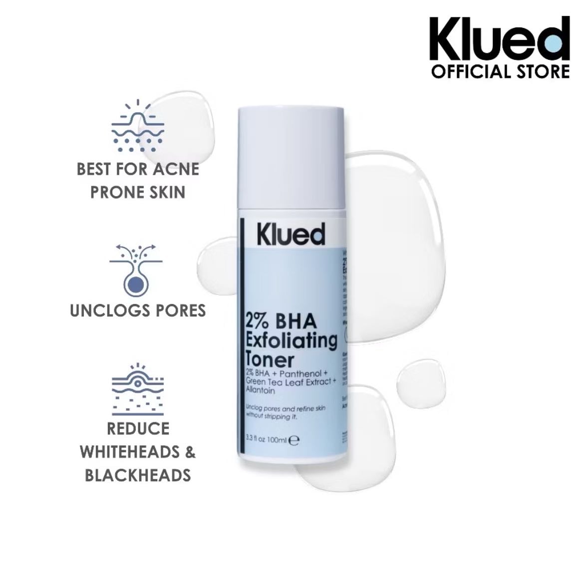 Klued 2% BHA Exfoliating Toner - Online | PHP 249