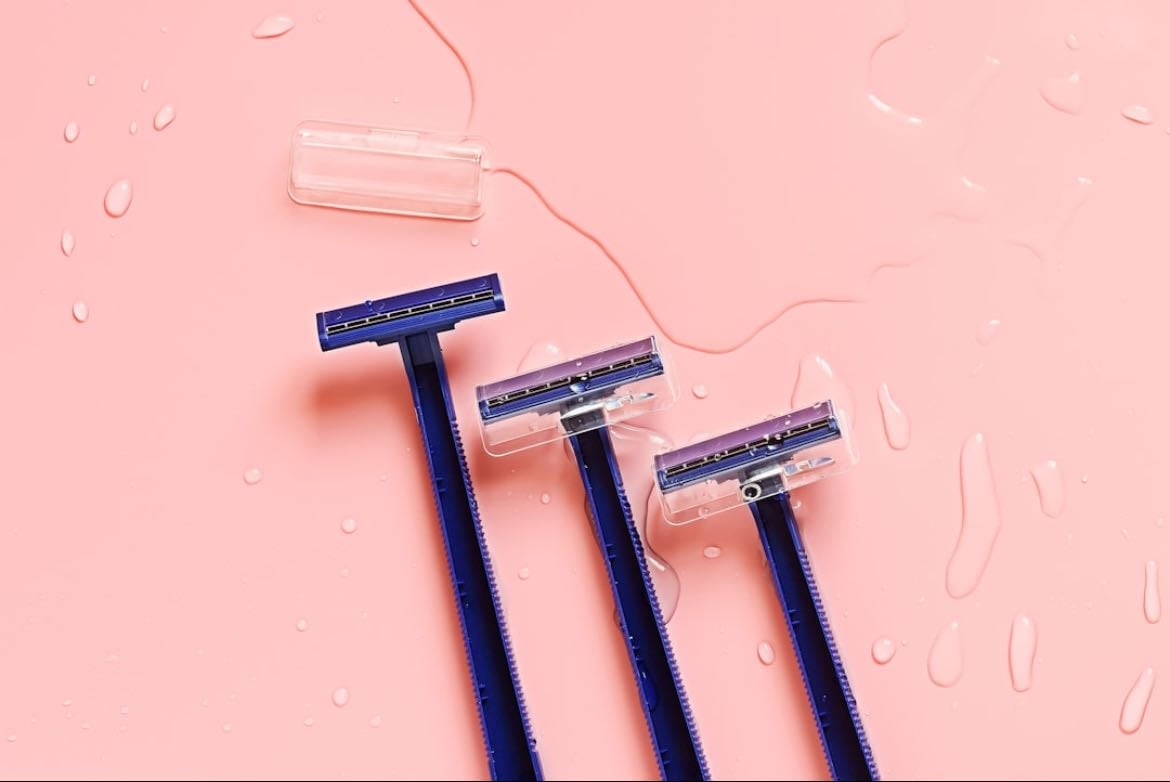 Shave face - Use face razor to clean up eyebrows and shave upper lip