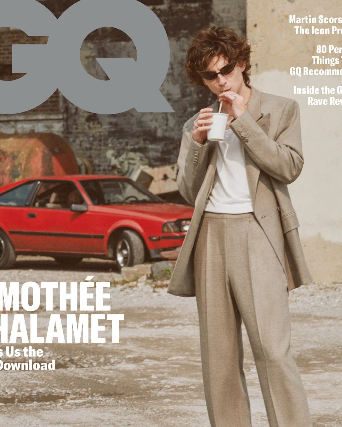 timothee chalamet - GQ | november 2023