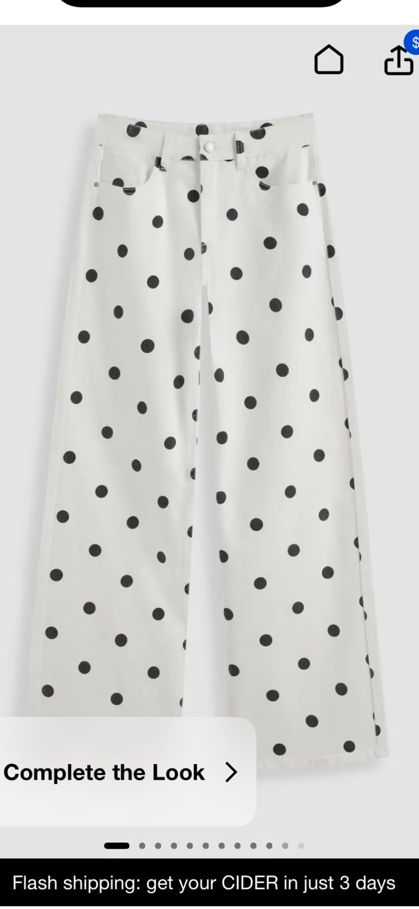 polka dot jeans - cider