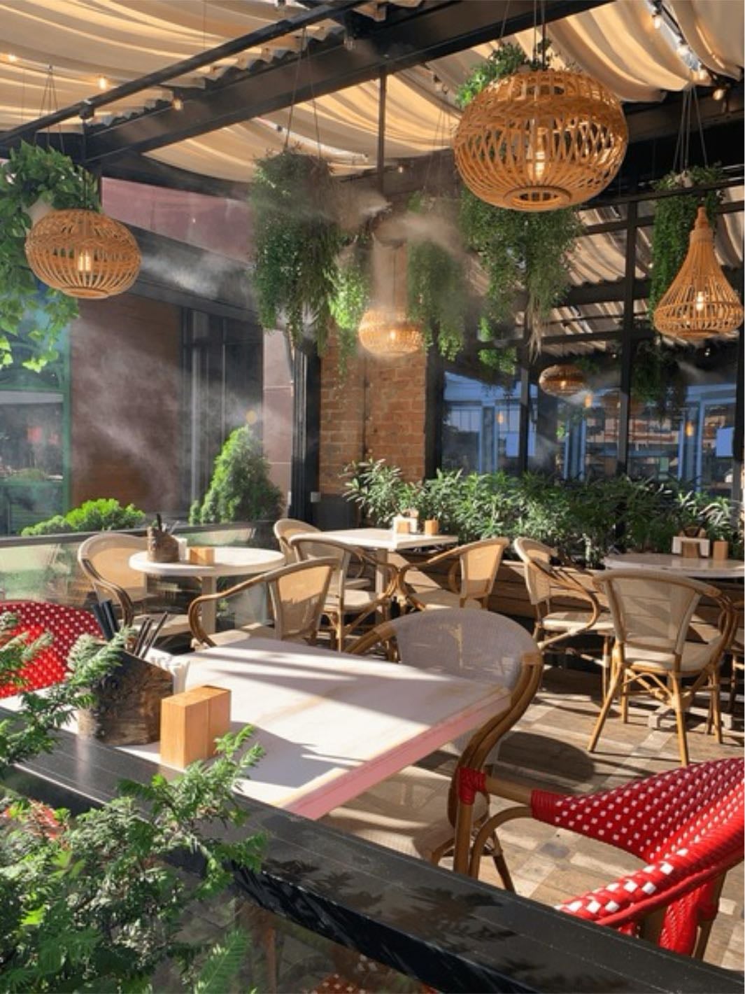 Cool restaurant street