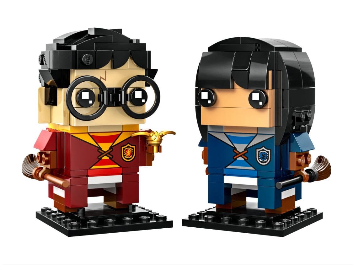 Harry Potter and Cho Chang Brick Head - Harry Potter Brick Head