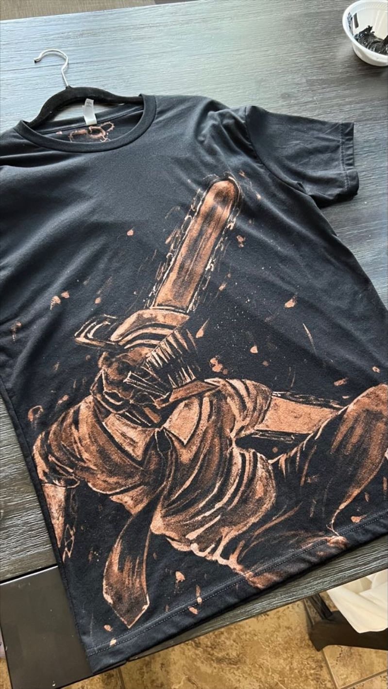 Chainsaw Man bleach shirt