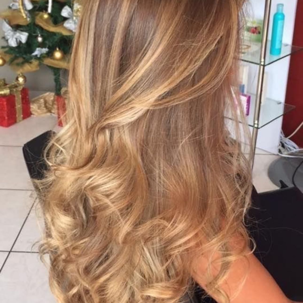 Honey blonde balayage