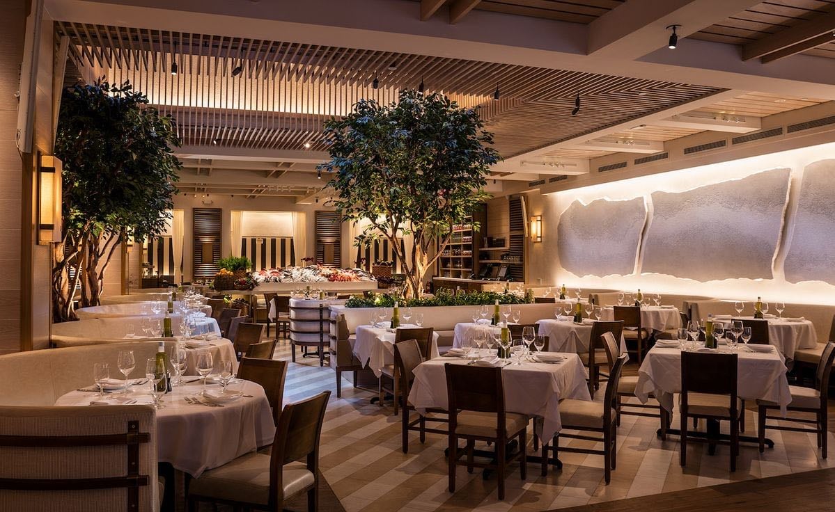 estiatorio Milos Midtown - Fish from all over the world fly overnight to reach your plate. Quality and service are top notch. Neighborhood: Midtown (Also in Hudson Yards)