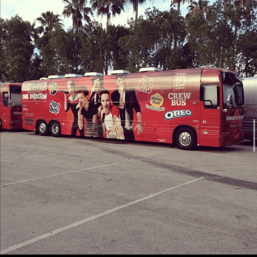 “Look what the tour crew were rolling in, the us tour”