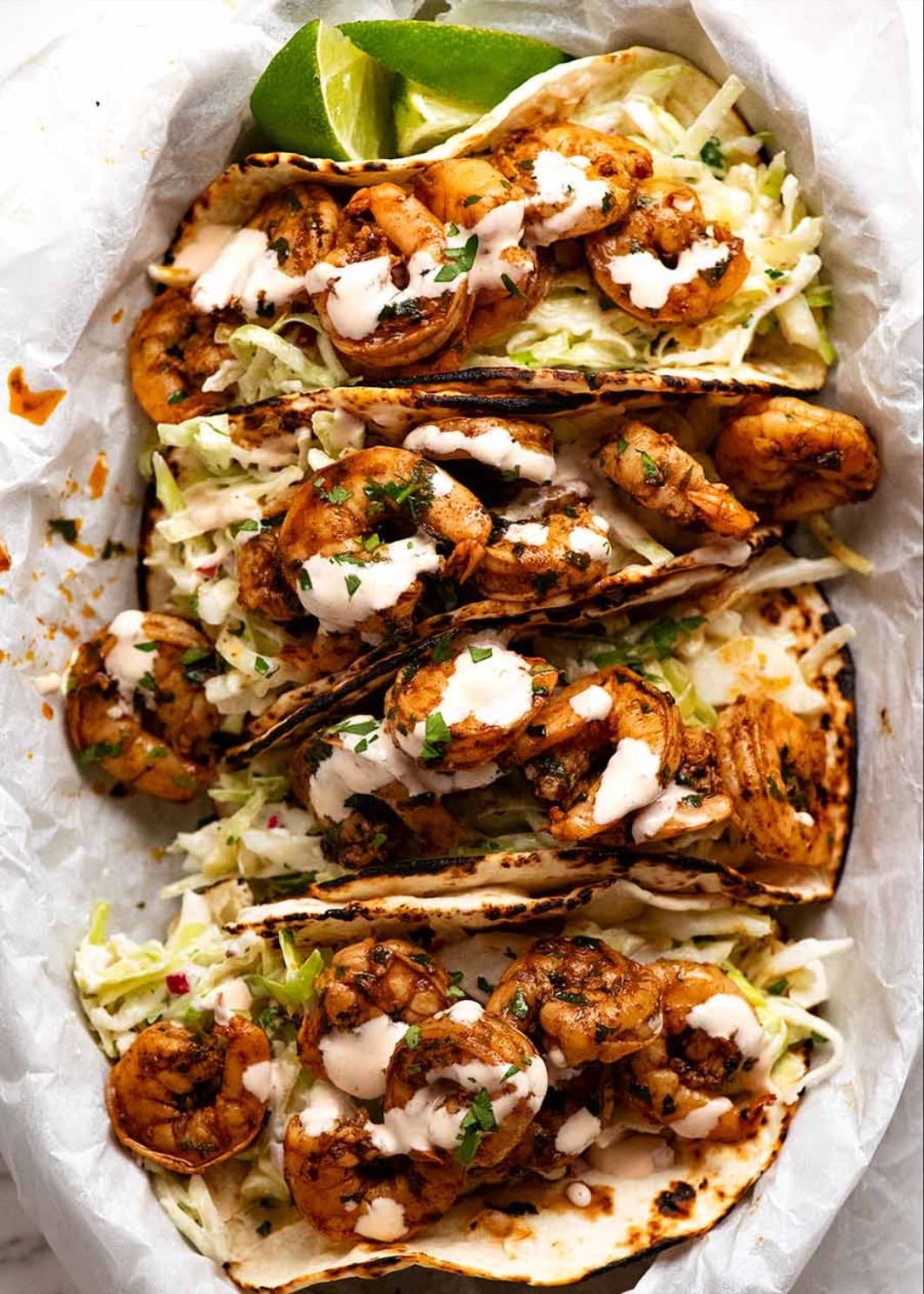 prawn tacos