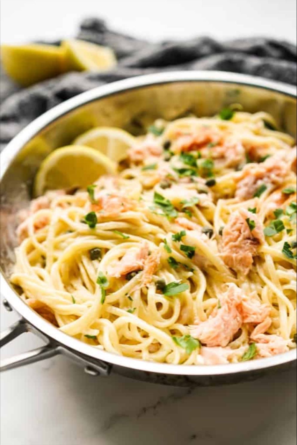 smoked salmon alfredo