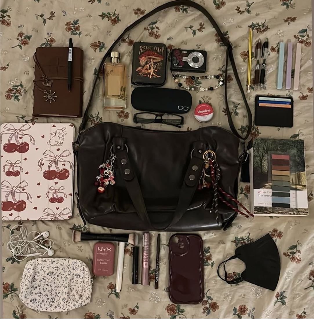 Bolsa cheia de artigos