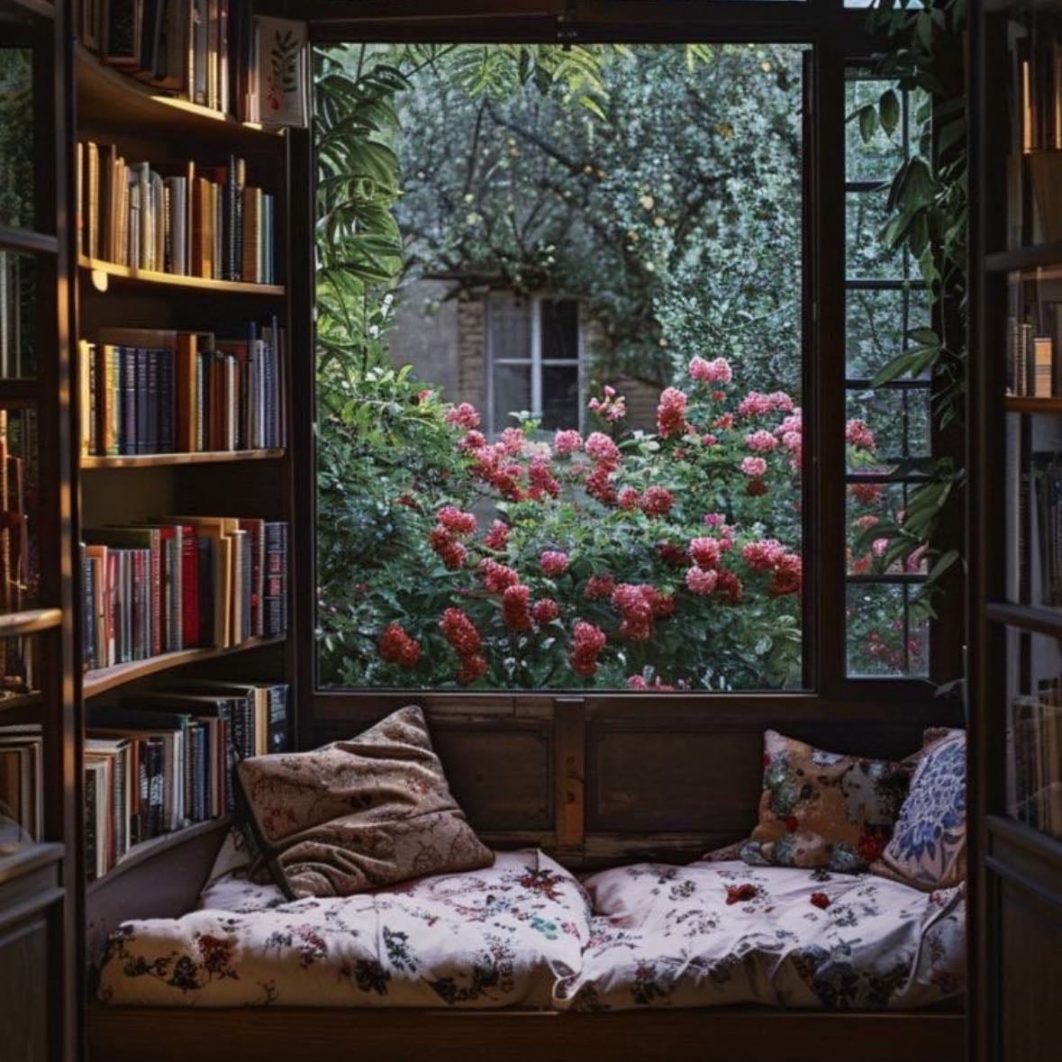 book nook - con un espacio cómodo para leer por horas