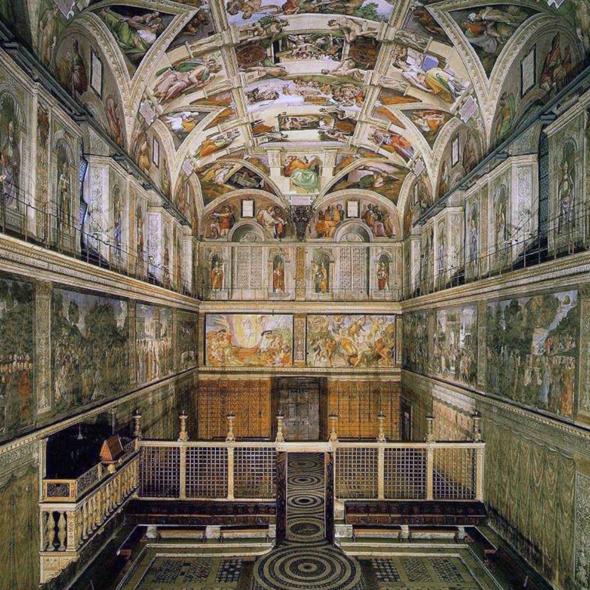 Creation of light and darkness - Michelangelo