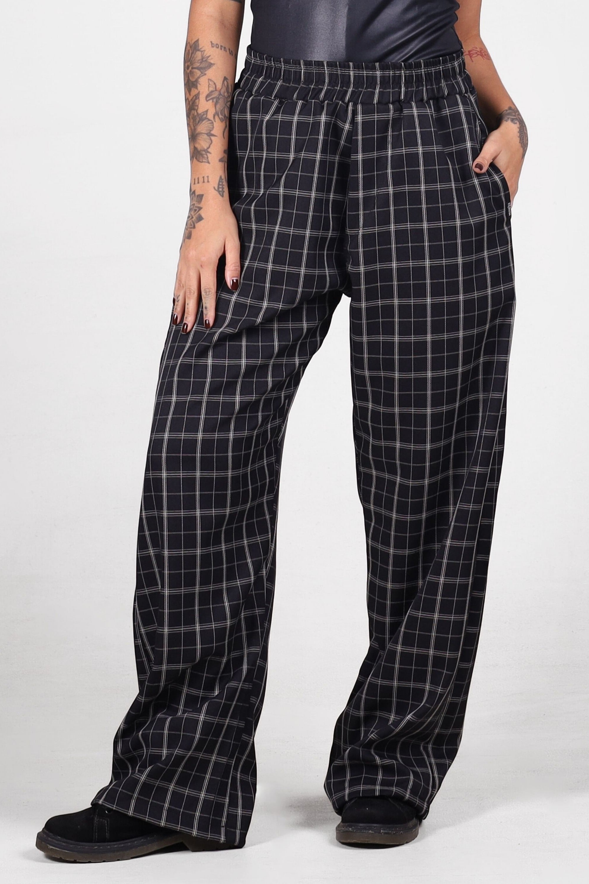 Calça Xadrez Midnight Grid - deliriyou