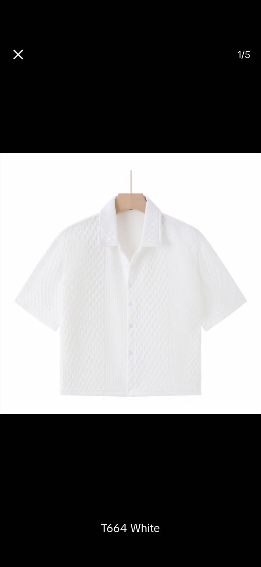 Tiktok Kinwoo White Polo - Php 300