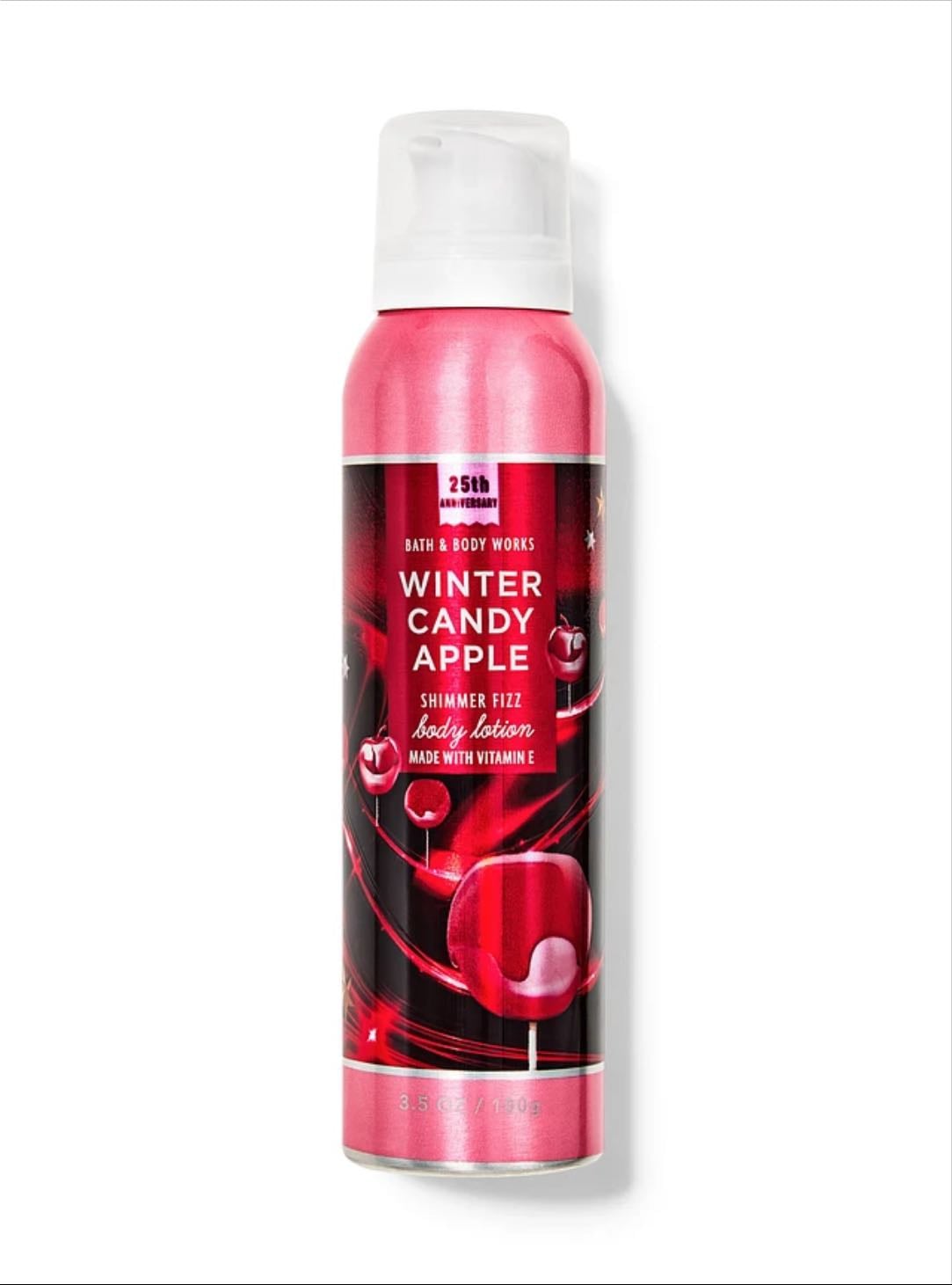 Shimmer Fizz Body Lotion- Winter Candy Apple - Bath & Body Works