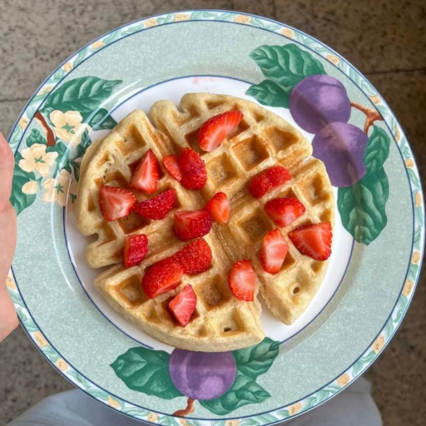 Waffles de banana - delicia e rende muitooo