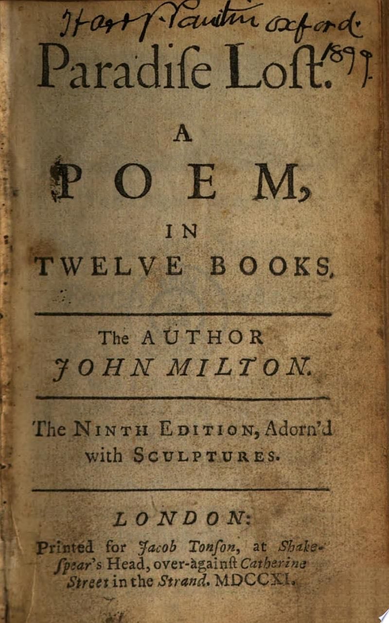 Paradise Lost - John Milton · 1711