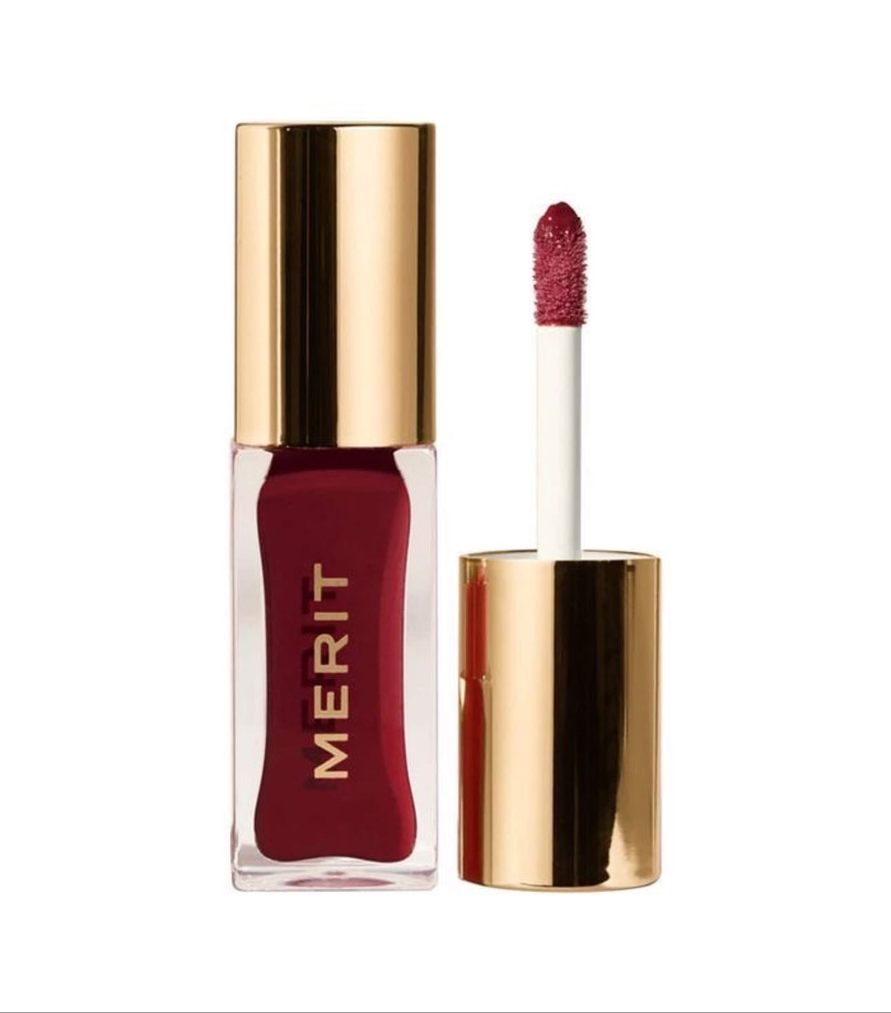 merit lip oil - shade: sangria
