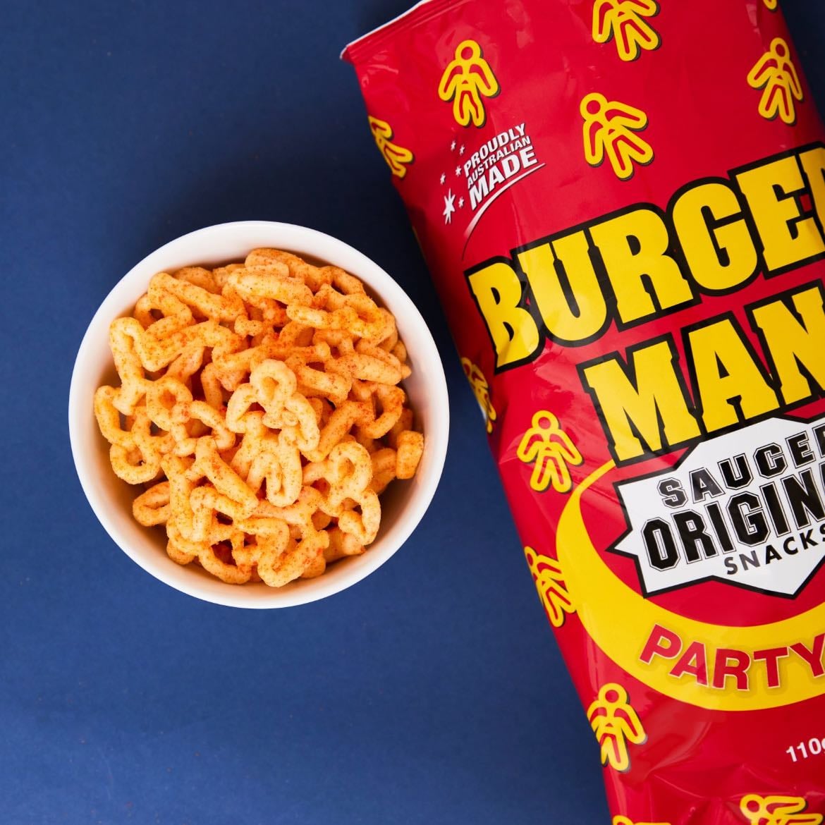 burger man chips