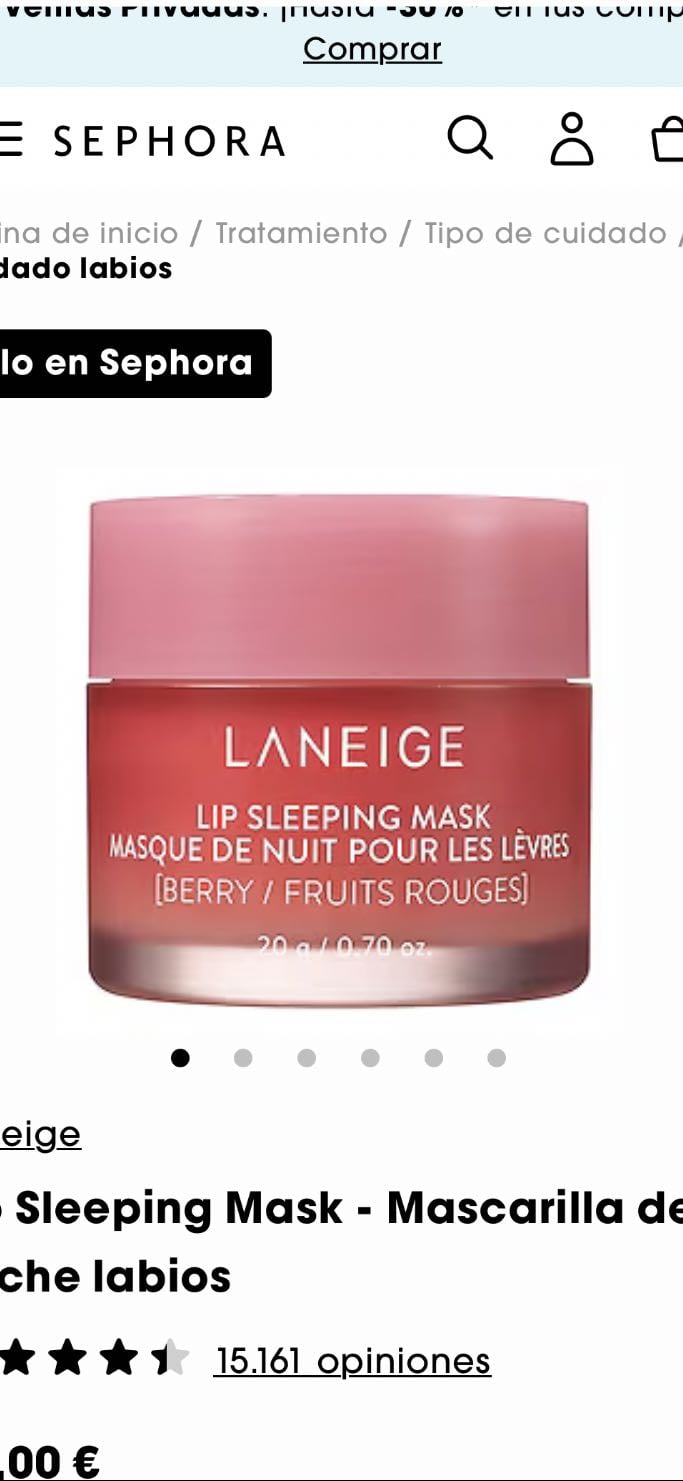 Mask lips Berry - laneige