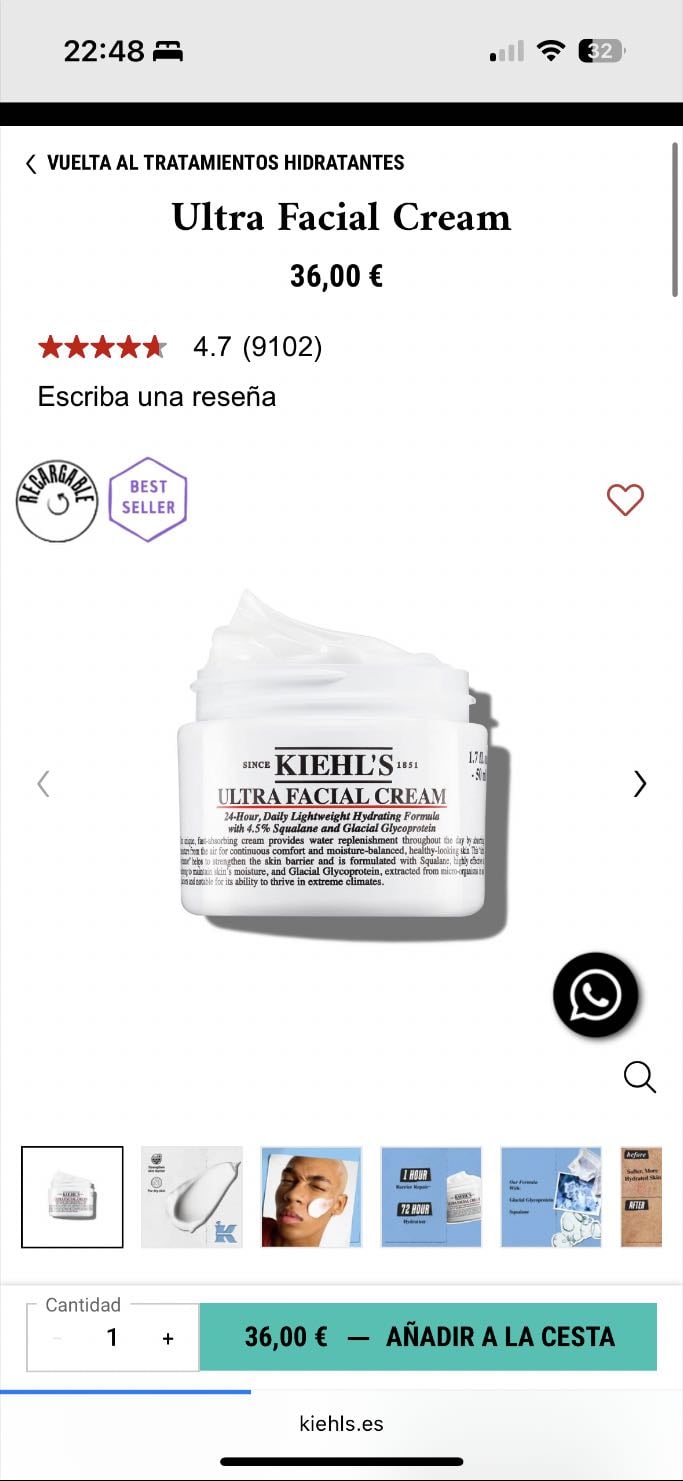 Ultra facial cream - kielhs