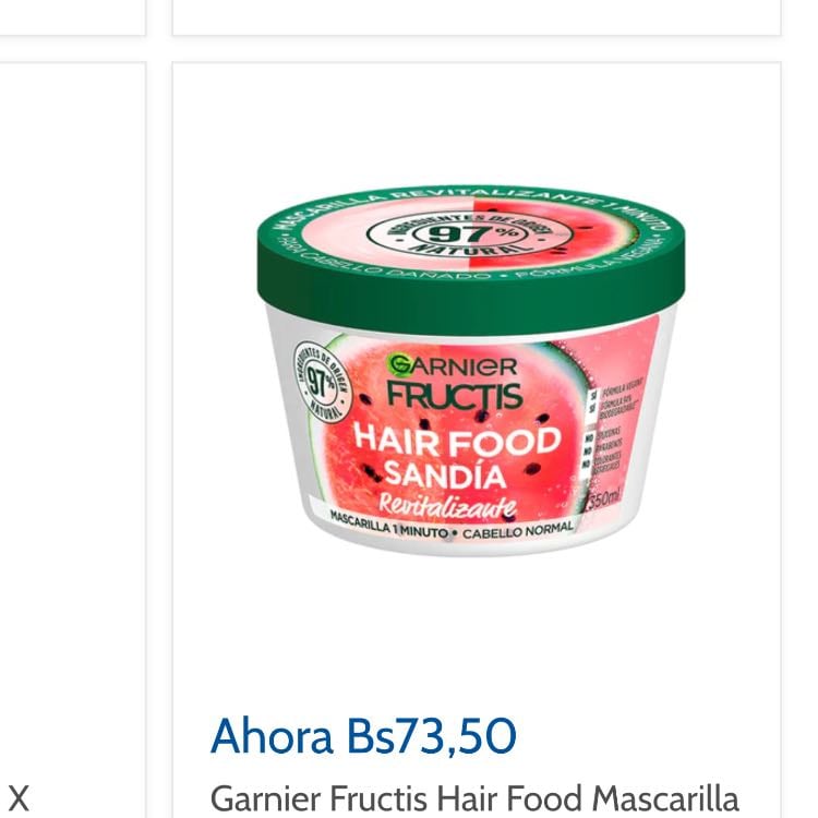 Mascarilla Garniel sandía