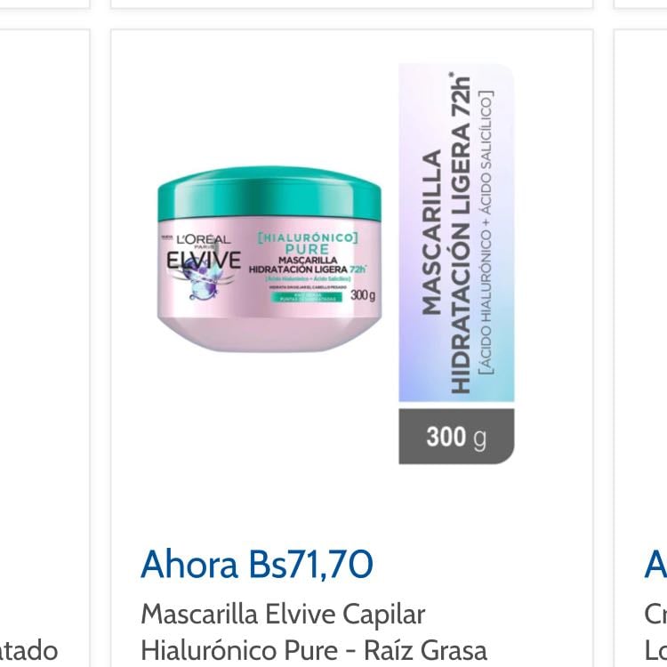Mascarilla elvive