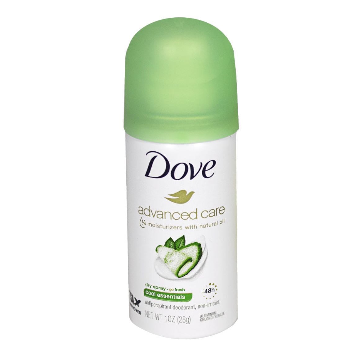 Dove Dry Spray Travel Size - tiny deodorant