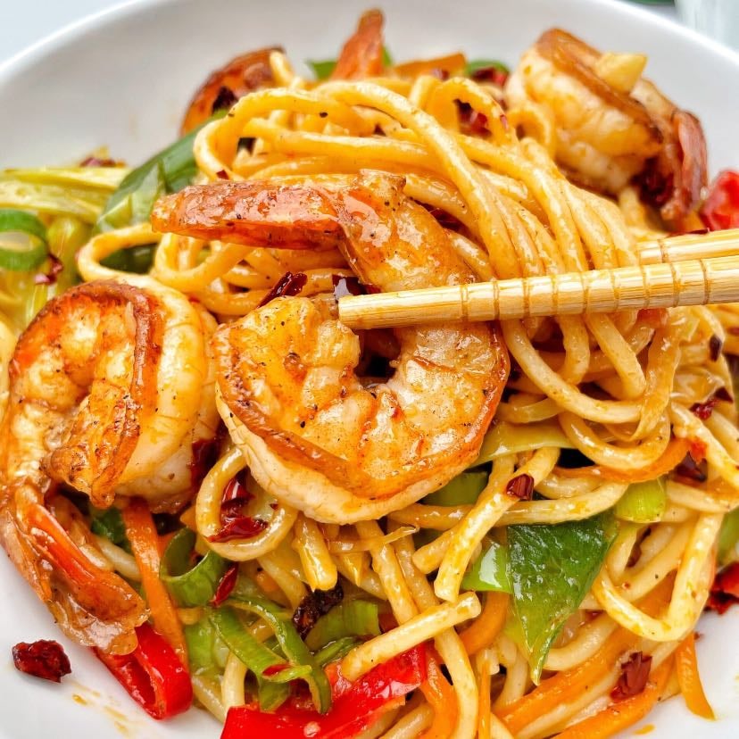 Shrimp chow mein