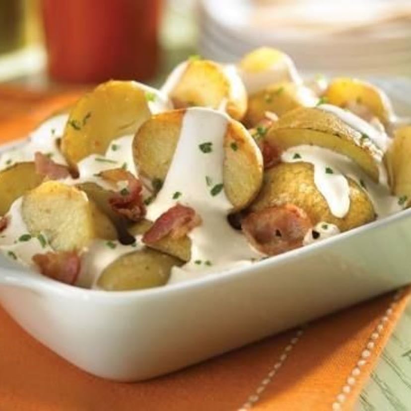 Papas cambray en crema