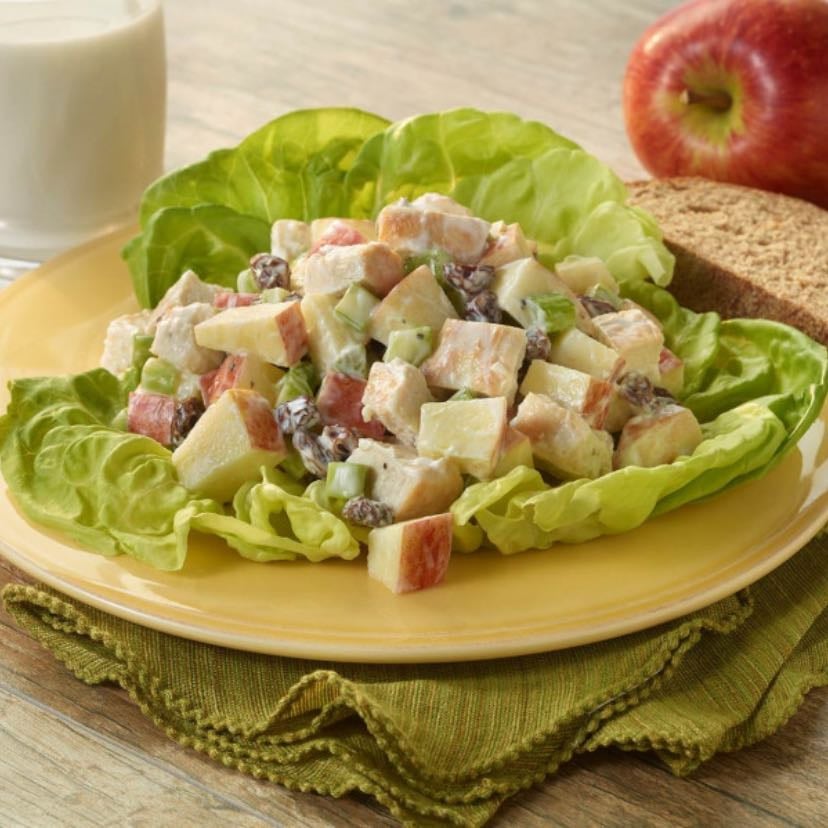 Ensalada de pollo y manzana