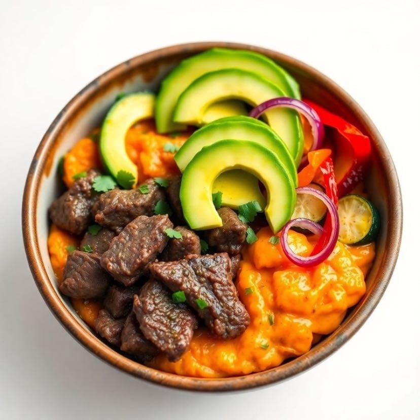 Bowl de batata y carne